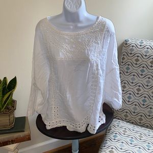 Eyelet blouse